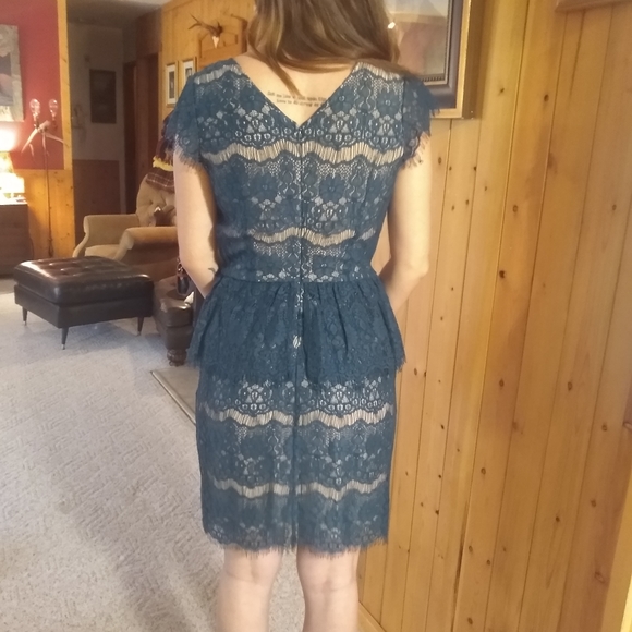 Blue Lace Anthropologie dress - Picture 5 of 7